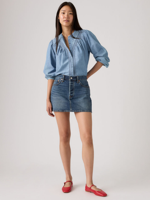 Levi's Женская Юбка Синяя  [3]