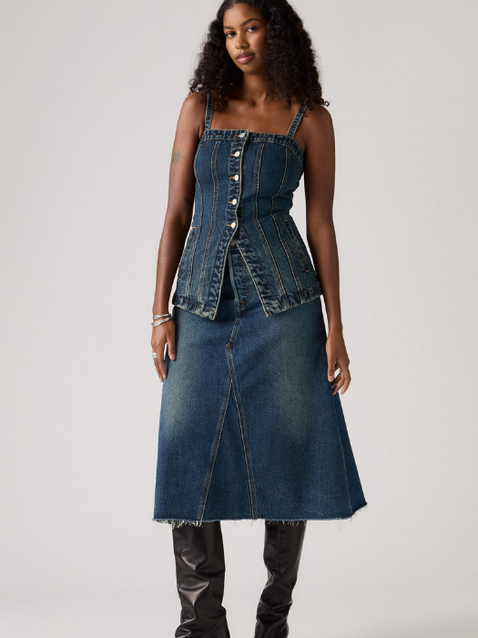 Levi's Fusta Navy Hight Rise Femei [3]