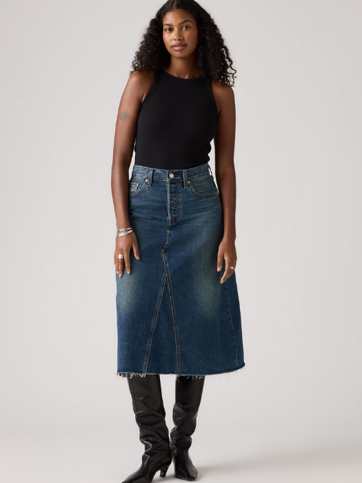 Levi's Fusta Navy Hight Rise Femei [1]