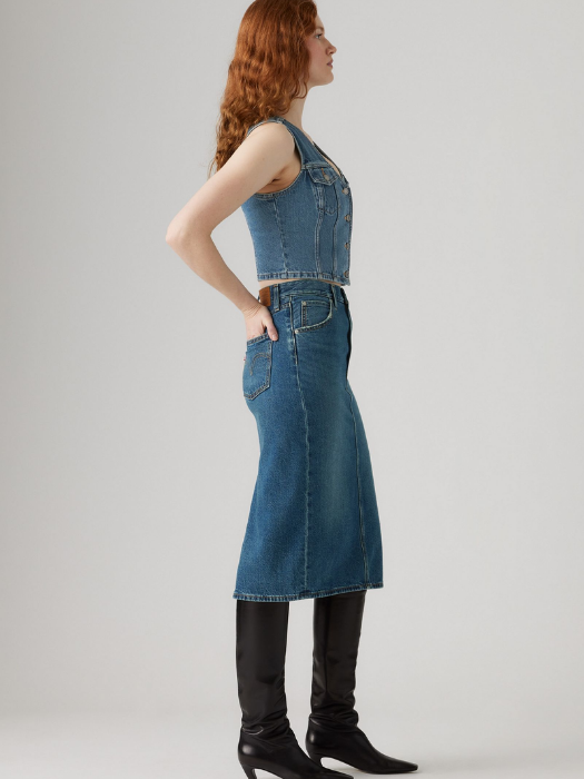 Levi's Fusta Navy Hight Rise Femei [3]