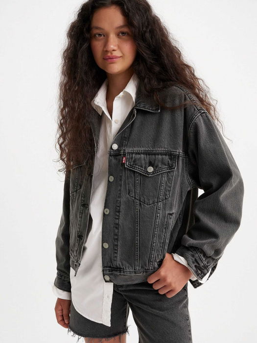 Levi's Geaca Gri Inchis Relaxed Femei [2]