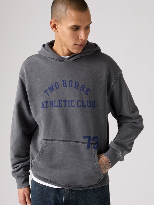 Levi's Мужская Толстовка Тёмная Серая Relaxed [3]