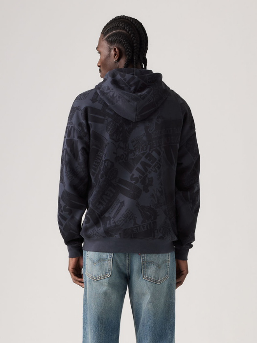 Levi's Мужская Толстовка Темно-Синяя Relaxed [4]