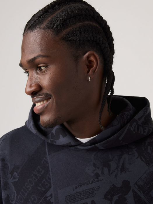 Levi's Мужская Толстовка Темно-Синяя Relaxed [2]