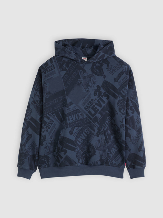 Levi's Мужская Толстовка Темно-Синяя Relaxed [6]