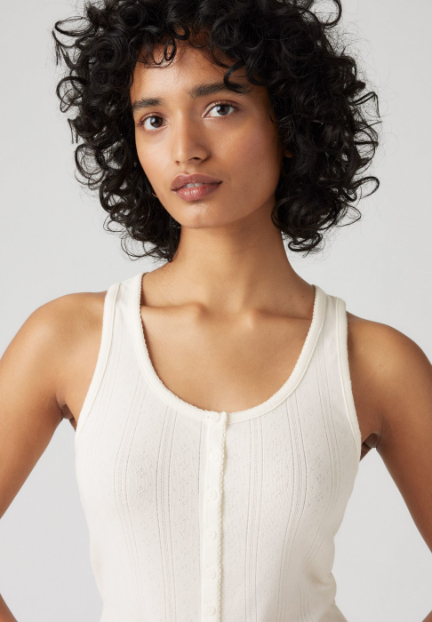 Levi's Майка Alb/Gri Slim [3]