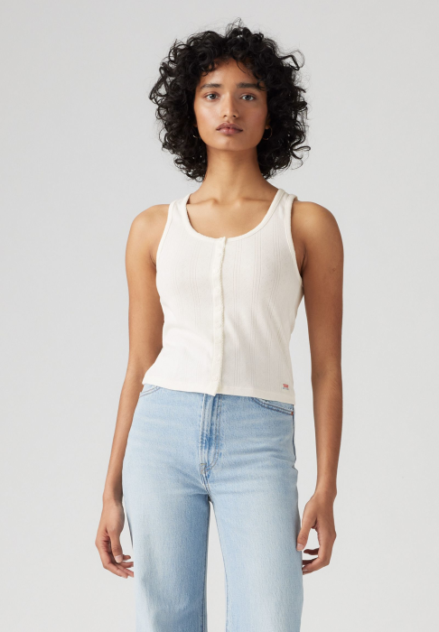 Levi's Майка Alb/Gri Slim [1]