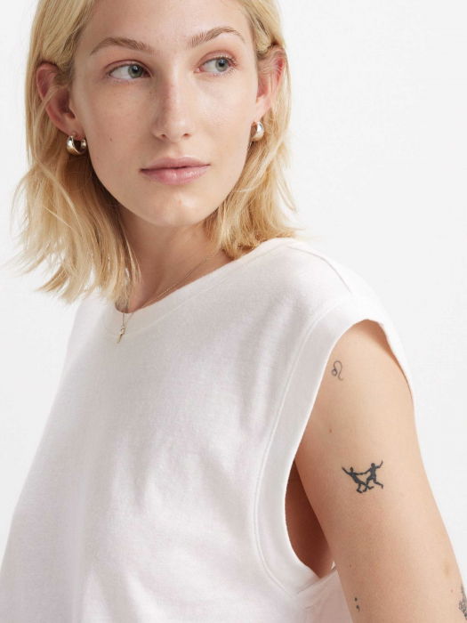 Levi's Top Alb Relaxed Femei [4]