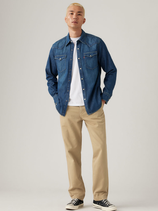 Levi's Мужские Брюки Бежевые Straight [4]