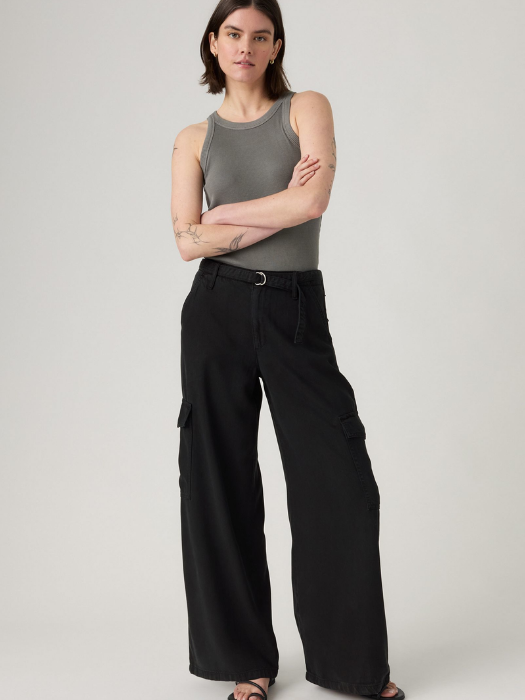 Levi's Pantaloni Negri Baggy Femei [2]