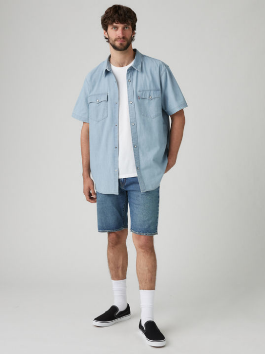 Pantaloni Scurti Albastri Regular Barbati [5]