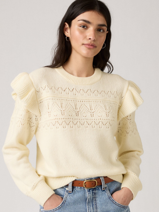 Levi's Pulover Crem Regular Femei [2]