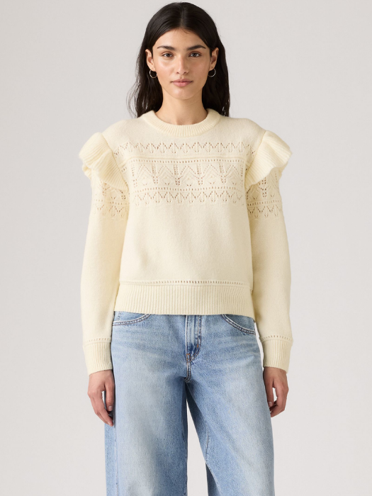 Levi's Pulover Crem Regular Femei [1]