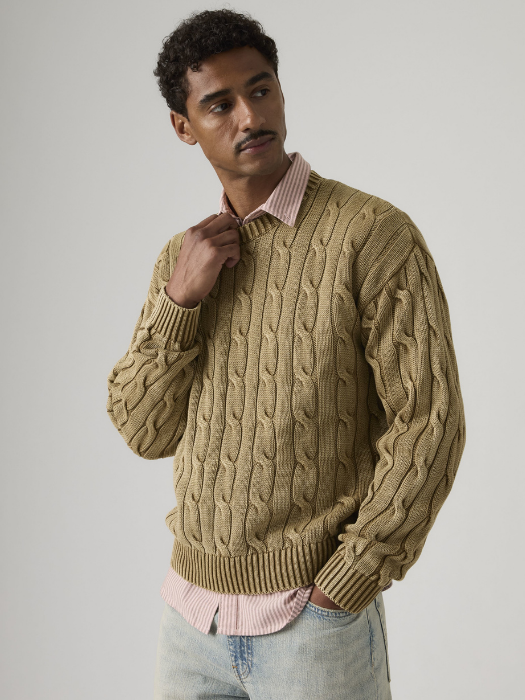 Levi's Мужской Свитер Коричневый Regular [2]