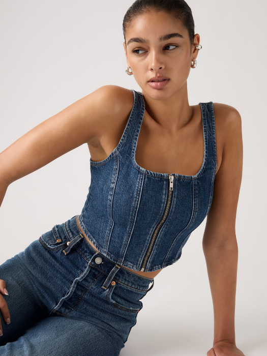 Levi's Женский Топ Темно-Синий Slim [2]