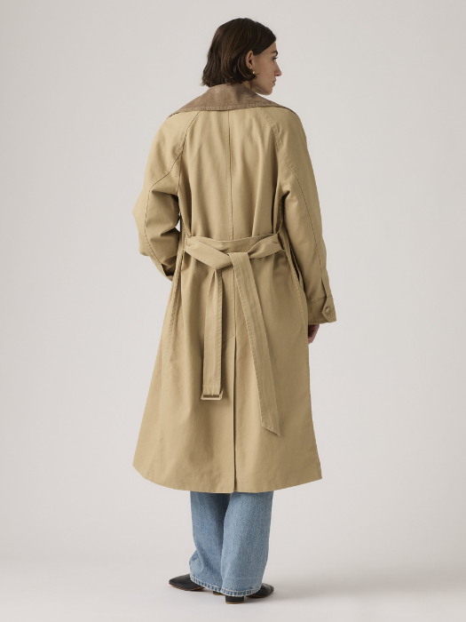 Levi's Женский Тренчкот Бежевый Regular [4]