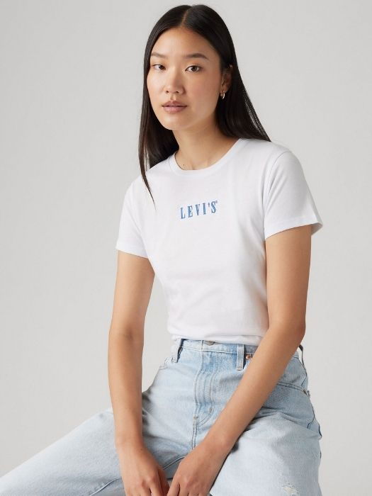 Levi's Tricou Alb Regular Femei [4]