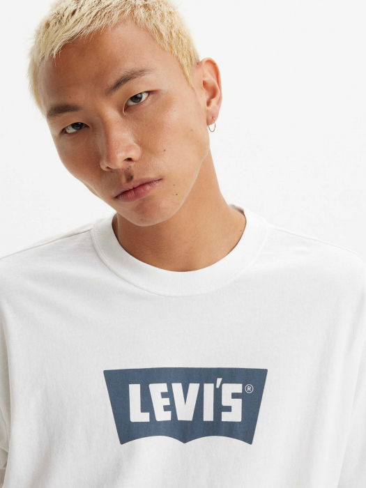 Levi's Мужская Футболка Белая Relaxed [4]