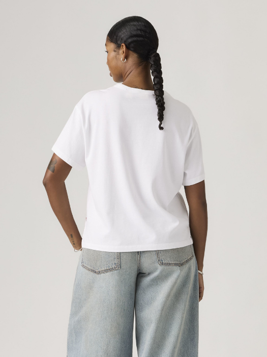 Tricou Alb Relaxed Femei [4]