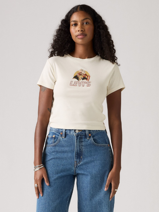 Levi's Tricou Alb Slim Femei [1]