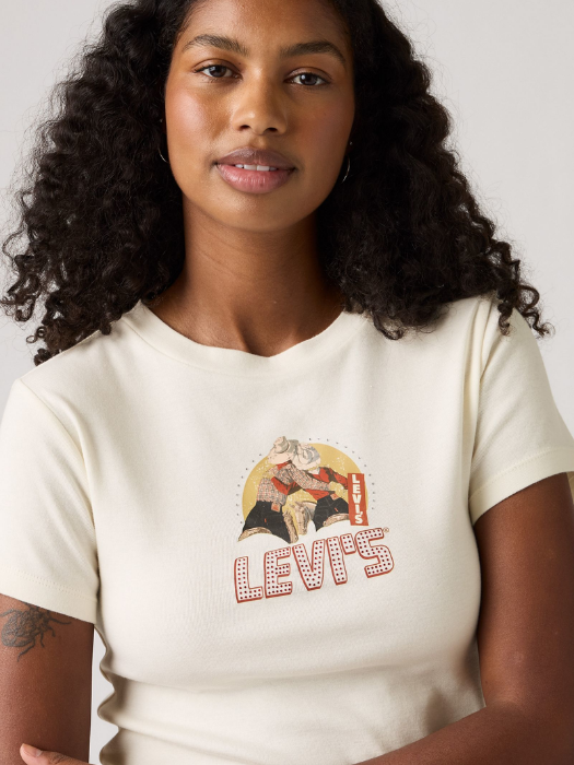 Levi's Tricou Alb Slim Femei [3]