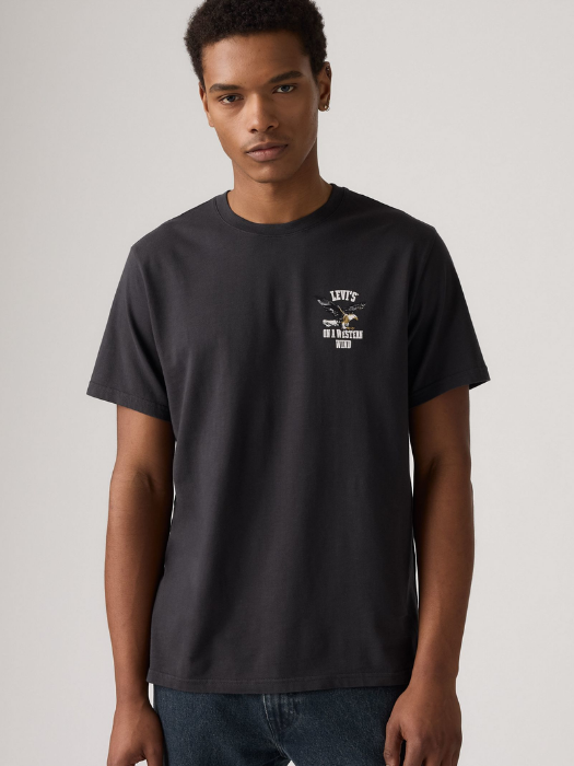 Levi's Tricou Gri Inchis Relaxed Barbati [3]