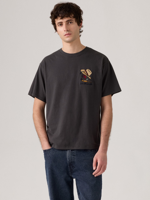 Levi's Мужская Футболка Антрацитовая Relaxed [1]