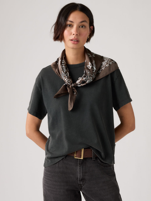 Tricou Gri Inchis Relaxed Femei [4]