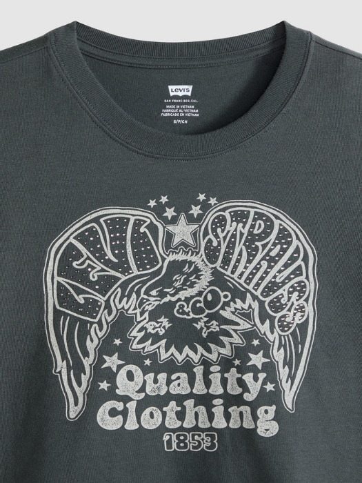 Levi's Женская Футболка Антрацитовая Relaxed [6]