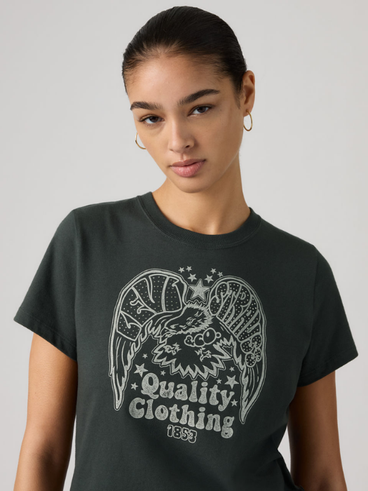 Levi's Женская Футболка Антрацитовая Relaxed [2]