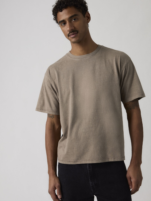 Levi's Мужская Футболка Бежевая Loose [3]