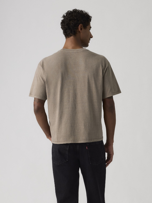 Levi's Мужская Футболка Бежевая Loose [4]