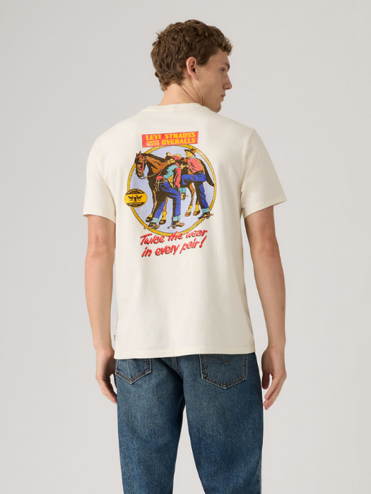 Levi's Мужская Футболка Беживая Relaxed [4]