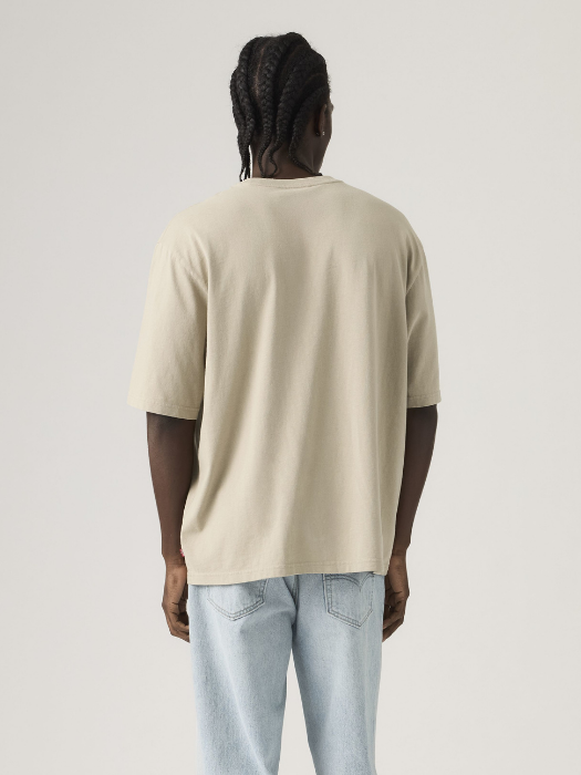 Levi's Мужская Футболка Бежевая Relaxed [4]