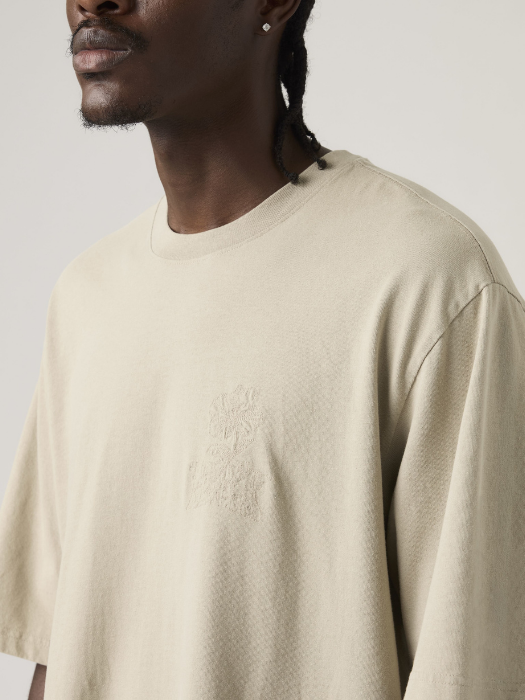 Levi's Мужская Футболка Бежевая Relaxed [3]