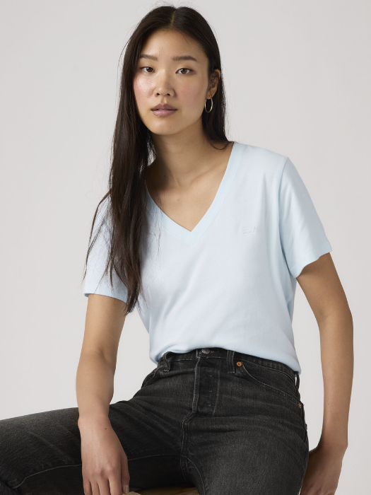 Levi's Tricou Albastru Deschis Regular Femei [2]