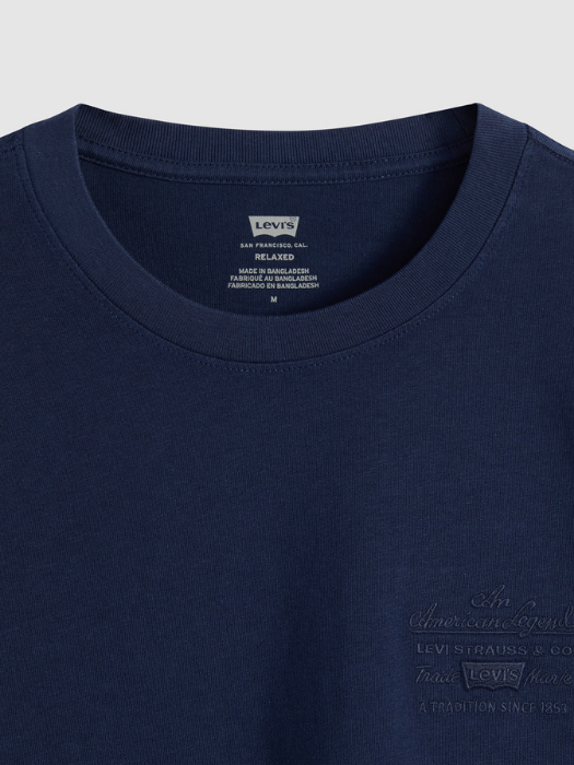 Levi's Мужская Футболка Темно-Синяя Relaxed [6]