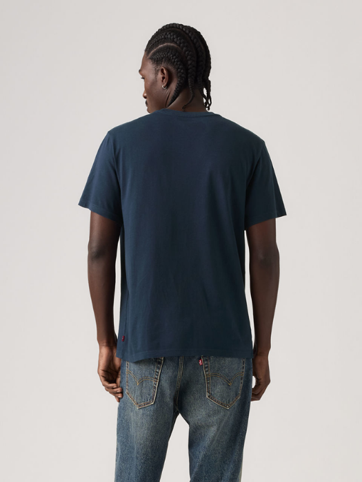 Levi's Мужская Футболка Темно-Синяя Relaxed [4]