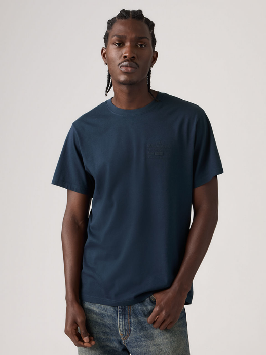 Levi's Мужская Футболка Темно-Синяя Relaxed [3]