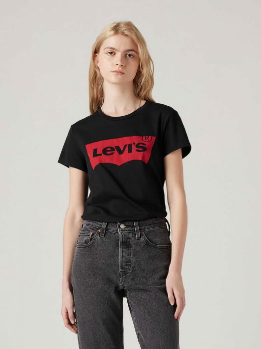Levi's Женская Футболка Чёрная Regular [1]
