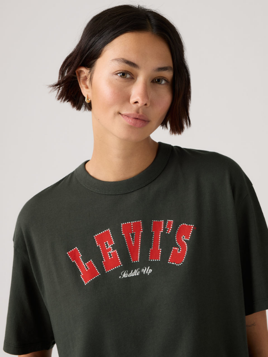 Levi's Женская Футболка Чёрная Relaxed [3]