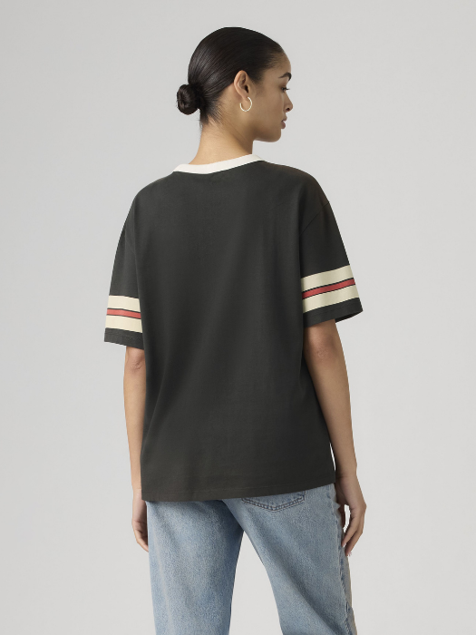 Levi's Tricou Negru Relaxed Femei [4]