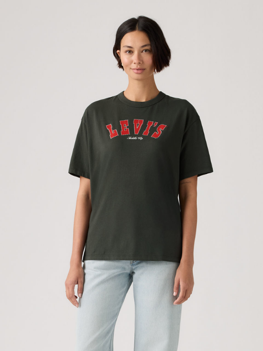 Tricou Negru Relaxed Femei [2]