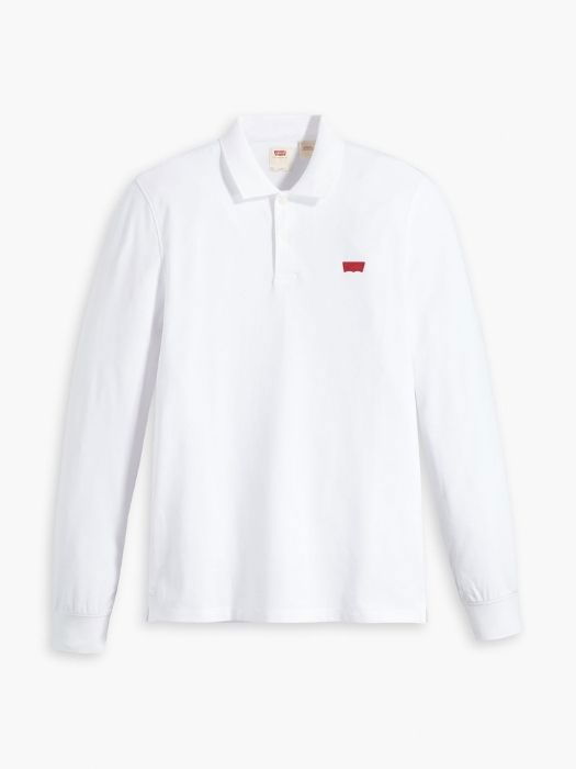 Levi's Мужское Поло С Длинным Рукавом белое Relaxed [6]