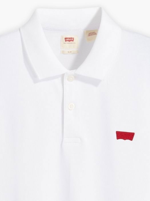 Levi's Мужское Поло С Длинным Рукавом белое Relaxed [5]