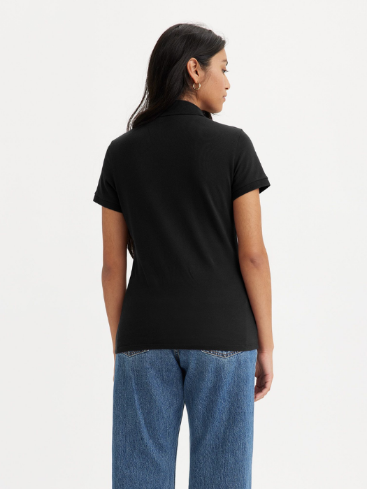 Levi's Tricou Polo Negru Regular Femei [2]
