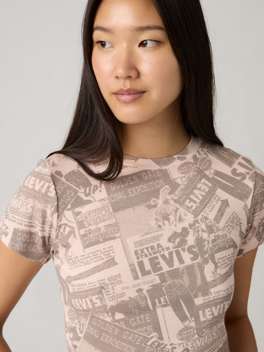 Levi's Женская Футболка Розовая Slim [2]