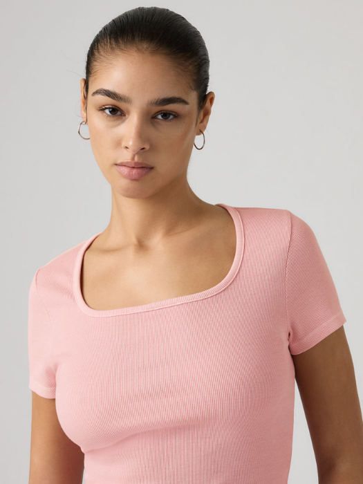 Levi's Женская Футболка Розовая Slim [2]