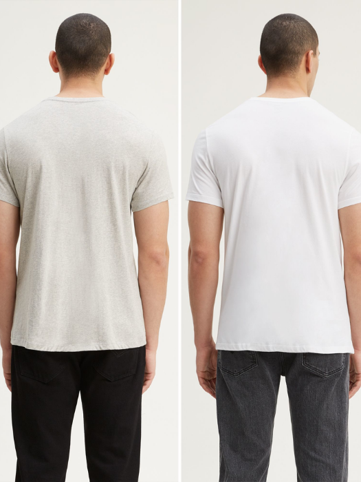 Levi's Мужской Набор Футболок Светло-Серый Regular [7]