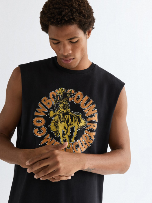 Мужская Майка Чёрная Relaxed [3]